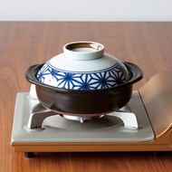 日本佐治陶器 日本製 一人食土鍋 湯鍋 850ML 麻葉款