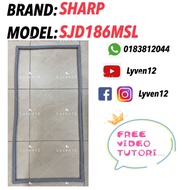 [SHARP-SJD186MSL] REFRIGERATOR DOOR GASKET/GETAH PINTU PETI SEJUK/冰箱门密封条门胶条