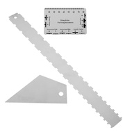 (JGRW) Guitar Neck Ruler Neck Fingerboard Pin Height Measuring Ruler Triangle Ruler Guitar Maintenan