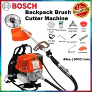 BOSCH Mesin Rumput 43cc Grass Cutter Backpack Brush Cutter | Grass Cutter Machine | Lawn Mower | Mesin Potong Rumput 割草机