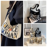 DFIG Thai Gentlewoman Canvas Bag Letter Gentle Woman Casual Shopping Bag Girl