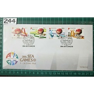 244 First Day Cover FDC 2015  Singapore 28th SEA Games 4v Retailed $4.05 CV$6.00