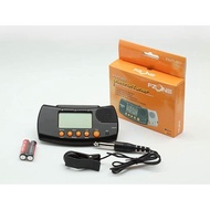 FZONE Beat Tuner FMT-60 _ Bk Black Three-In-One Lcd With Clip-On Pickup