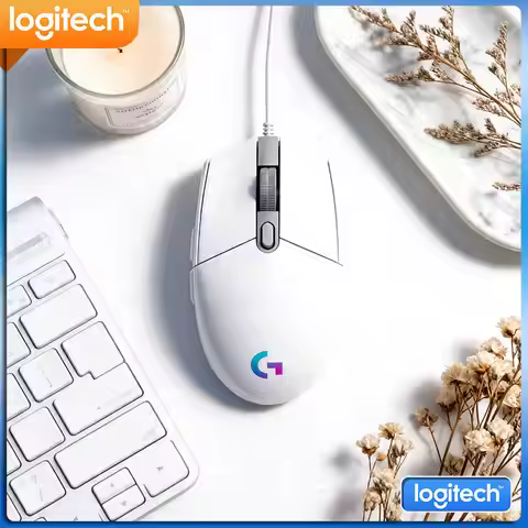 Logitech G203 Prodigy Wired Gaming Mouse 8000 DPI RGB Lighting 6 Buttons On-Board Memory 1ms Respons