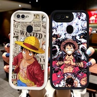 N73 One Piece Luffy Silicone Black White Casing for OPPO A11K F7 F9 Pro A12 A5S A12S A7 F5 Case