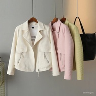 Hot🔥Short Small Blazer Collar Coat Women's Autumn New Korean Style Loose Slimming Lapel Casual Jacket Top Fashion ZVME