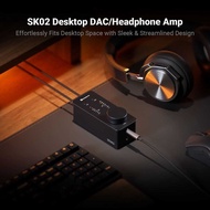 Fosi Audio Amplifier Headphone Hi-Fi Desktop DAC Chip ES9038Q2M - SK02 - Tinari