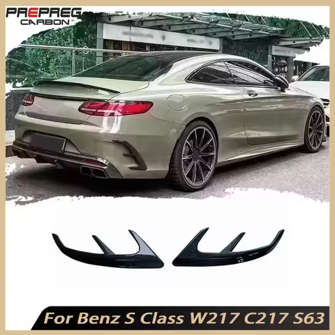 Rear Bumper Air Vent Trims Spoiler Car Body Kits for Mercedes Benz S Class W217 C217 S63 65 AMG Coup