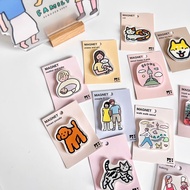 Korea Korea zeroperzero Family Parent-Child Illustration Refrigerator Sticker Acrylic Magnetic Magne