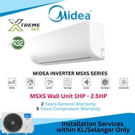 Midea R32 Inverter Aircond (1.0HP-2.5HP) MSXS Xtreme SAVE Inverter Series With Ionizer Air Conditioner