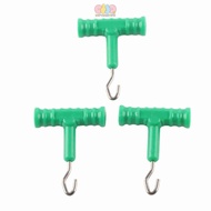 IOPTIMISTIFO 10 Pcs Fishing Knot Puller, ABS Stainless Steel Fishing Baiting Rig Tool, Durable T Sha