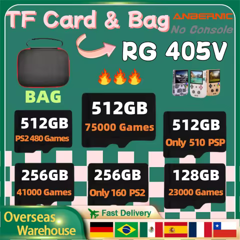 ANBERNIC RG405V PS2 Handheld Game Console TF Card Preloaded Game For Handheld Game Built In 75000 Re