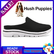 Hush Puppies shoes ผู้ชายรองเท้าผ้าใบรองเท้าผู้ชายผ้าใบกีฬารองเท้าผู้ชาย Kasut สไลด์ผู้ชายขนาดใหญ่ขน