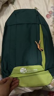 綠色康文署背包連芝麻街人物圖案小背包買一送一