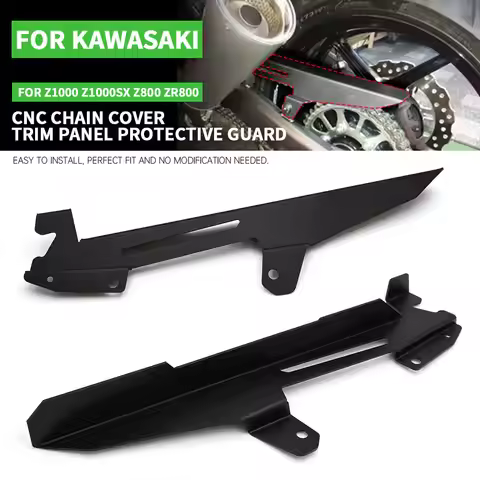 CNC Chain Cover Trim Panel Protective Guard For KAWASAKI Z1000 Z 1000 Z1000SX Z1000-SX Z800 ZR800 Al