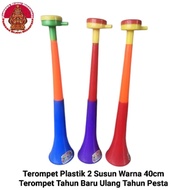 Plastic Trumpet 2 Colors 40cm Trumpet New Year Birthday Party Trumpet