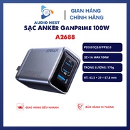 Sạc Nhanh Anker Prime 100W Gan Prime A2688 Hỗ Trợ PD3.0/IQ3.0/PPS2.0 2C+1A - Bảo Hành 18 Tháng