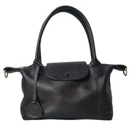BERNIE Listiani - Black Cowhide Bag Milled Leather Shoulder Bag