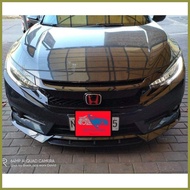 ◵ ◫ ⊙ Honda Civic/City/Brio/Fd  CARBON DESIGN Front Bumper Chin Double Blade