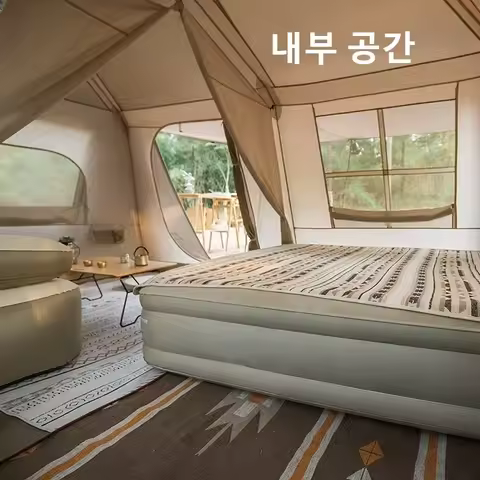 13㎡ Outdoor Camping Two Bedroom Family Tent for 5-8 People Automatic Tent Outdoor House Free Shelter