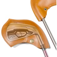 [Korea Moris] Golf Iron Wedge Club Head cover 1pcs Cowhide Leather Craft Handmade Irons 3-9. Wedge P