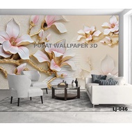 PREMIUM WALLPAPER 3D Floral Wallpaper - 3D Wall Wallpaper - Custom 3D Wallpaper