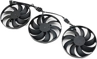 Youngran 3pcs 7pin Graphics Card Accessories Fan RTX3080 TI Compatible for ASUS TUF-RTX3060/3070/3080/3090 CF9010U12D T129215SU Cooling Fans Leisurely (Blade Color : 1LOT T129215SU)