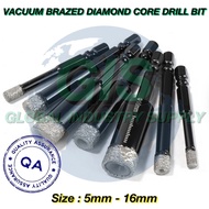 (GIS) VACUUM BRAZED DIAMOND CORE DRILL BIT 5MM - 16MM