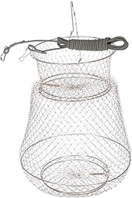 COHEALI Collapsible Mesh Fishing Cage Metal Rustproof Fish Basket Collapsible Fishing Net Cage Fish Baskets for Live Fish Crab Shrimps Lobster Minnows