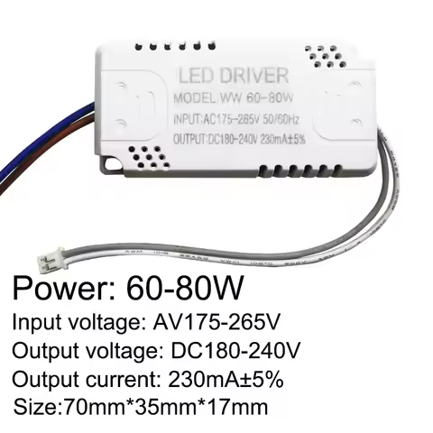 LED Driver 230mA 8-24w 24-40w 40-60w 60-80w 80-120w 100-150w LED Constant Current Driver Power Unit