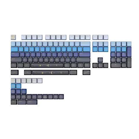 133 Keys/Set Moon Theme Translucent DIY MDA Height PBT Keycaps for Mx Switch for Razer/ROG AZOTH Mec