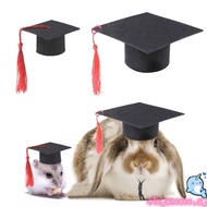 ELEGA Small Pet Graduation Hat Photo Props for Hamster Cosplay Cap Bachelor Hat