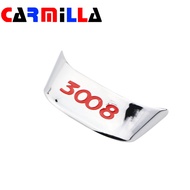 3D 3008 Steering Wheel Sequins Sticker ABS Chrome Cover Stickers For Peugeot 3008 2012 2013 2014 201