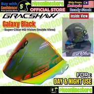 ORIGINAL GRACSHAW G919i G919 / ARC Ritz Visor Helmet Rainbow Revo Galaxy V919 Cermin Topi Keledar (F