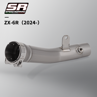 For ZX6R NINJA 636 Motorcycle Exhaust Escape Modified Link Tube Connects Original Silencer