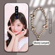 Tempered Glass case For OPPO F5 F7 R19 F15 F9 F11 F17 F19 F21 PRO 5G F19S Mobile case Yujin IVE Kore