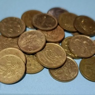 koin asing 5 cent singapura koin kuno 5 cent Singapore sgd dollar