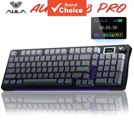 AULA S98pro Wireless Mechanical Keyboard With Screen 3 Mode BT5.0/USB-C/2.4G Gasket Hot-swap Gaming 
