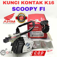 KUNCI KONTAK SET ASSY SCOOPY F1 TANPA REMOTE HONDA K16 KUALITAS ORISINIL ASLI AHM KONCI GEMBOK MOTOR