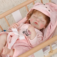 New Style 55CM Rebirth Doll Simulation Baby Pink Clothes Doll Toy Doll Doll Gift