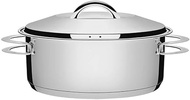 TRAMONTINA 18-10 Stainless Steel 3-Layer Double Handed Pot (Casserole) 7.9 inches (20 cm) (2.5 L) So