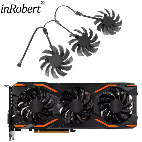 New 75mm T128010SU Cooling Graphics Fan for Gigabyte GTX 1080 Ti GTX 1070 G1 AORUS GTX 1060 GTX 980 