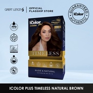 iColor Plus - Hair Color Crème Timeless Natural Brown (COMPLETE COLORING KIT)