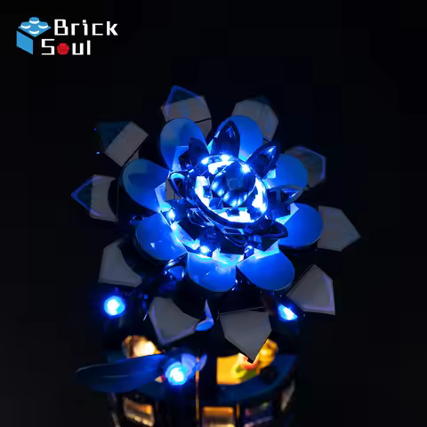 Led Light Kit for Lego Black Dahlia Flower 76784 Model Diy Toys Set Not Included Building Blocks