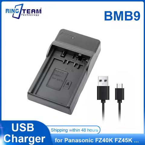 DMW-BMB9 DMW BMB9 Battery USB Charger for Panasonic Cameras FZ40K FZ45K FZ47K FZ48K FZ60 FZ62 FZ70 F