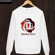 💖飆風玫瑰Derrick Rose羅斯長袖純棉T恤上衛衣💖NBA公牛隊Nike耐克愛迪達運動籃球衣服大學T男女133