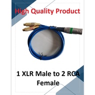 Kitani cable 1 XLR Male Stereo to 2 RCA Female 1M