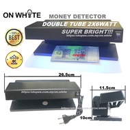 UV ULTRA VIOLET Money Detector.DOUBLE TUBE 2X6W check fake money, fake ic, fake credit card,fake pas