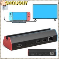 SHOUOUY TV Dock Station, USB 4K@120Hz Adapter,  Type-C Charger Dock for  Switch/Switch OLED Game Acc