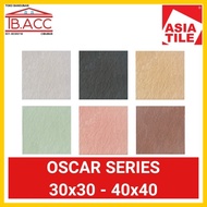 Keramik 40x40 Kasar Asia Tile Oscar Black Grey Brown Taupe